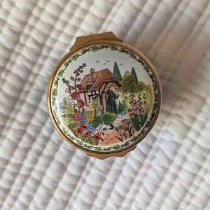 Halcyon Days Enamels - Country Garden music box